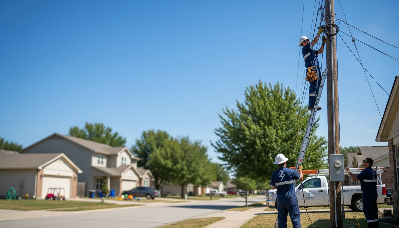 Residential electrician providing installation services in Montrose, IA